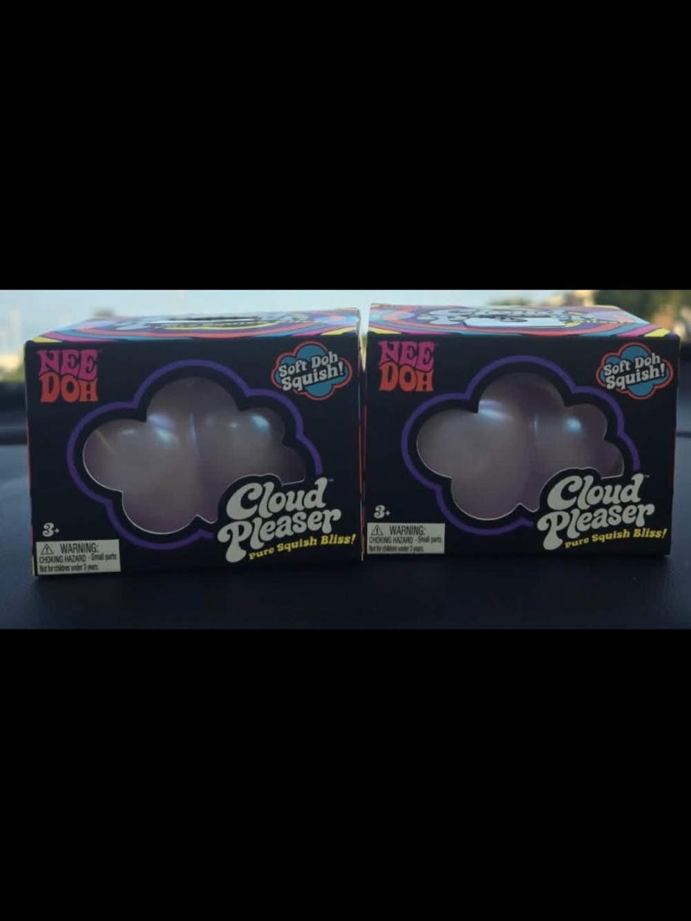 2 New in Box Needoh Cloud Pleaser - Pink Cloud Squish